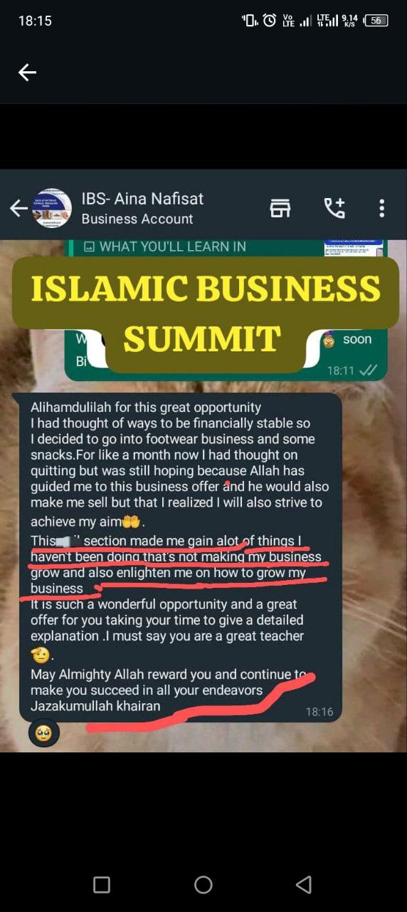 Testimonial from IBS Aina Nafisat