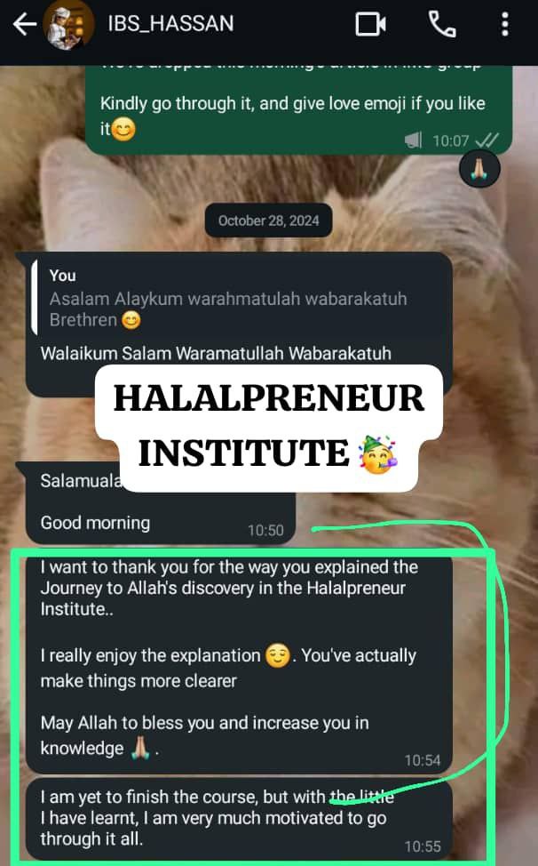 Testimonial from a Halalpreneur Institute student
